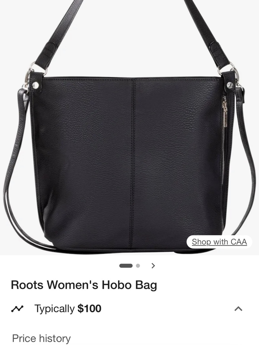 ROOTS Women's Black Hobo Bag
Over the shoulder or crossbody
Brand New never used